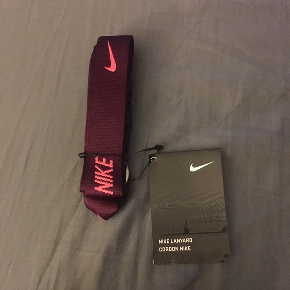hot pink nike lanyard